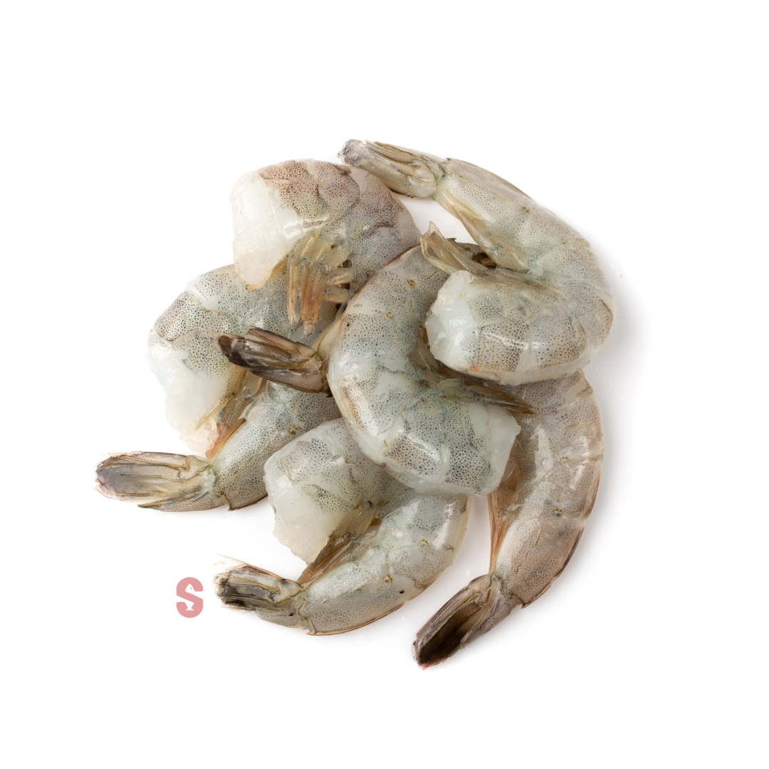 Headless Jumbo Shell On Prawns 800g